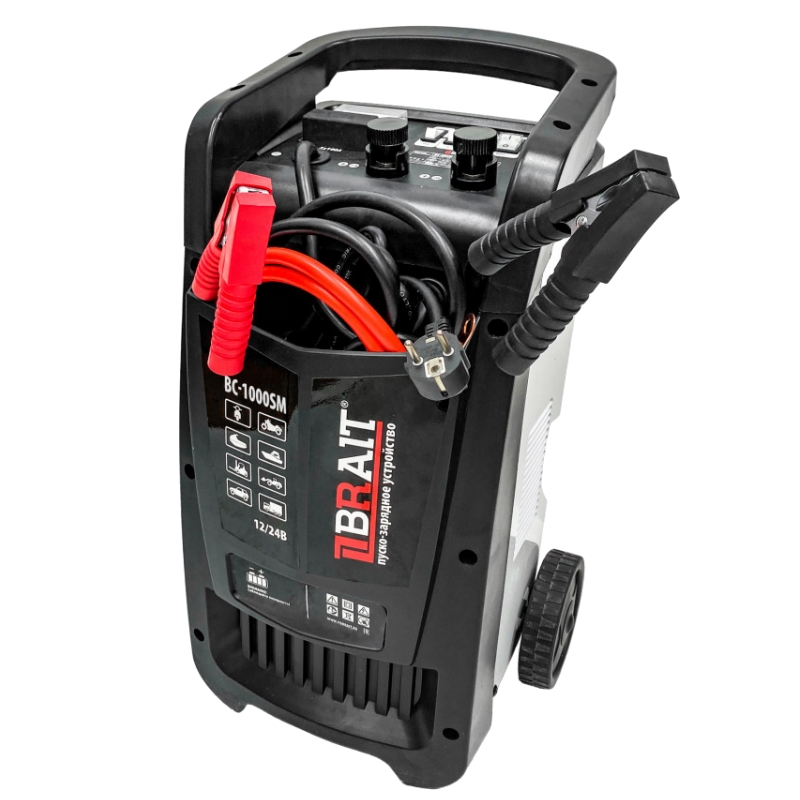 Устройство пуско-зарядное Brait BC-1000SM 1901017041 1224В 100-1500Ач заряд 2кВт 3590А пуск 12кВт 1000А 13145₽