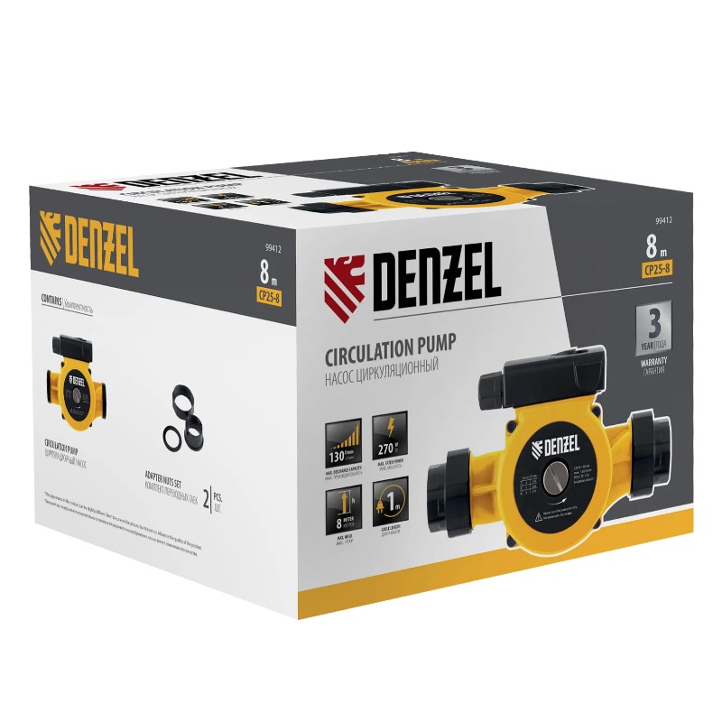 Циркуляционный насос Denzel CP25-8 99412 в Угличе