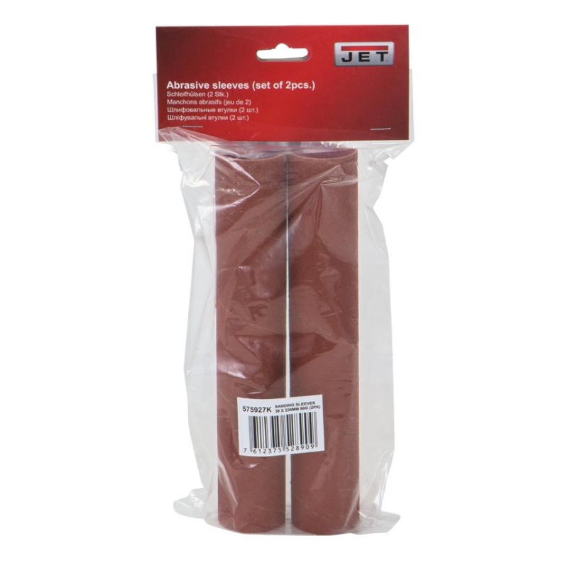 Шлифовальные втулки Jet 575927K, 38х230 мм, 80G, для JOSS-S (2 шт.) в Твери