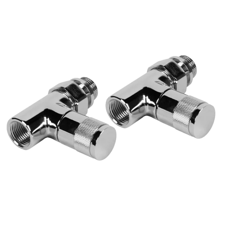 Набор дизайн-вентилей Royal Thermo PIANO НС-1161360, прямой, хром, 1/2" в Коврове