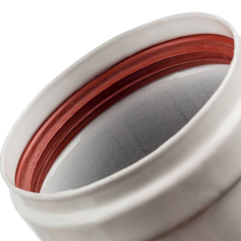 Элемент дымохода соединительный адаптер внутренний Stout SCA-0080-010135 для труб DN80 п/п