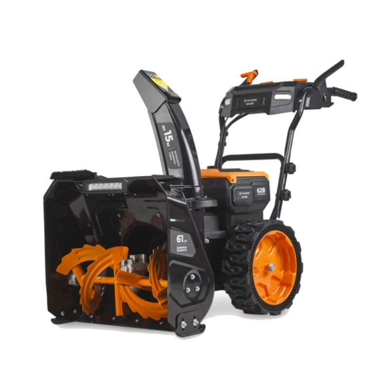Снегоуборщик аккумуляторный Villartec WA6261, мод. 24/25, б/щ, 62 В, 610 мм, двухступенчатый, порт для акк. 2 штуки