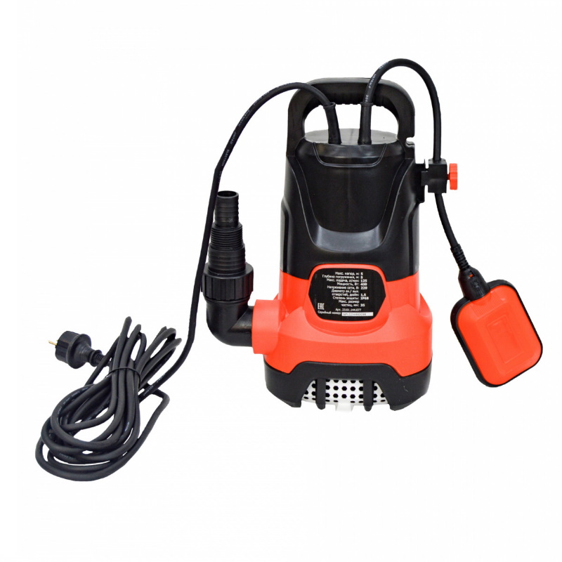 Насос дренажный погружной Brait ND-400D 23.01.144.077, 125л/м, 400Вт, до 35 мм, максимальный напор 5м в Туле