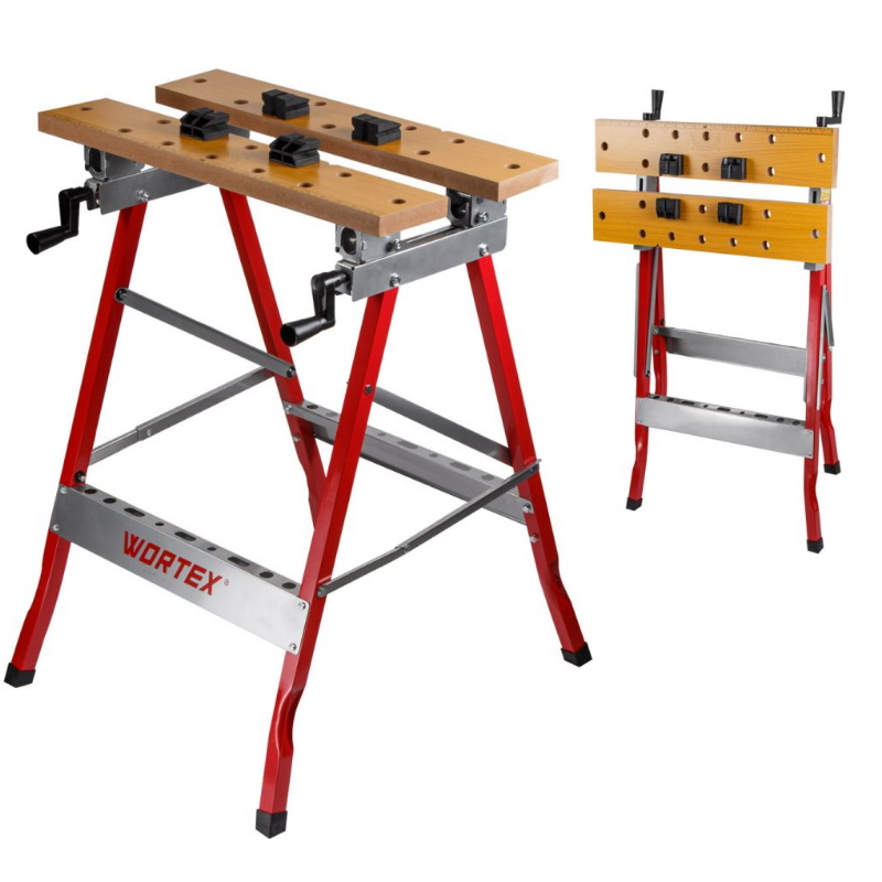 Верстак складной Wortex WB 1560 1334737 в корМДФ 605x640x790 мм регулировка столешницы 3094₽