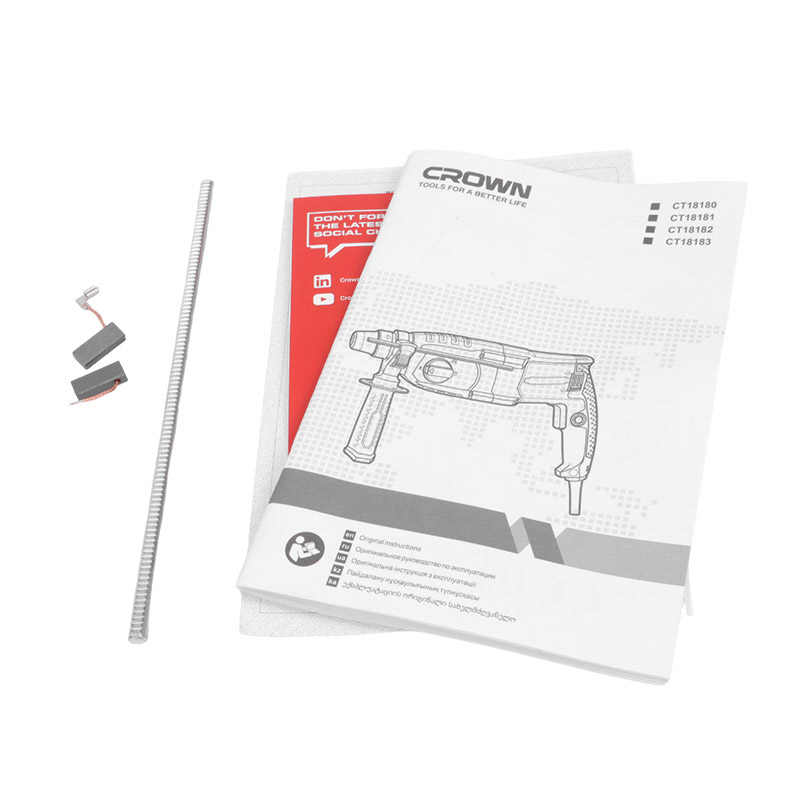 Перфоратор SDS-Plus Crown CT18181 BMC, 710 Вт, 2.5 Дж