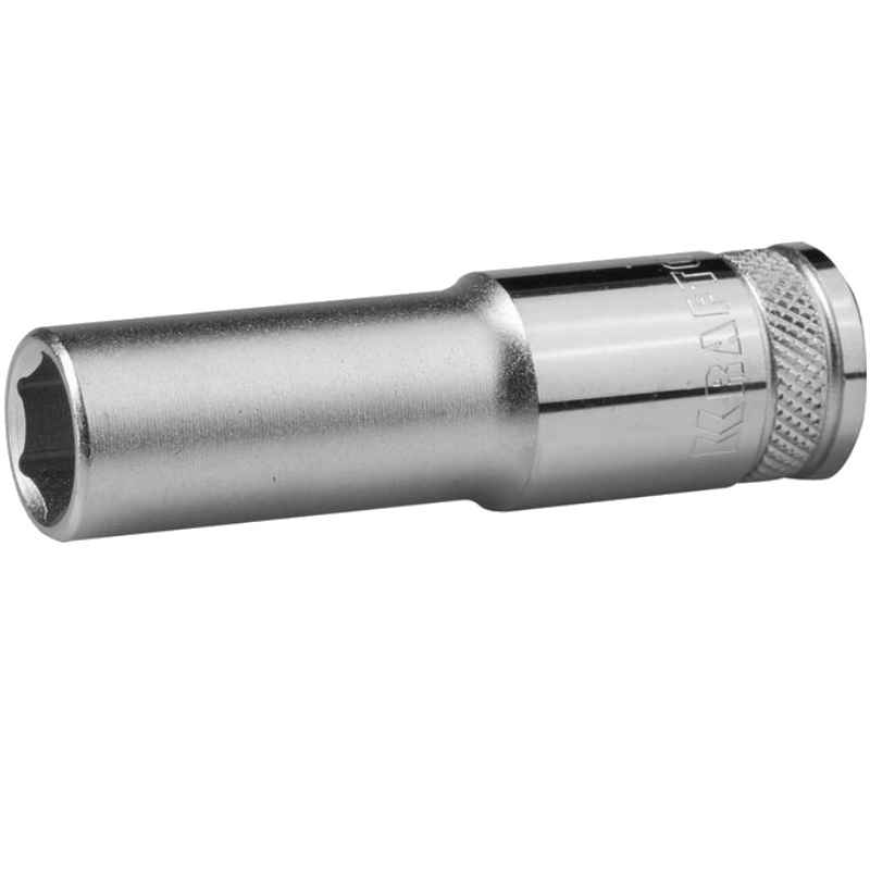 Торцовая головка Kraftool "INDUSTRIE QUALITAT" 27807-13_z01, удлиненная, Cr-V, FLANK, хромосатинированная, 1/2", 13 мм в Кинешме