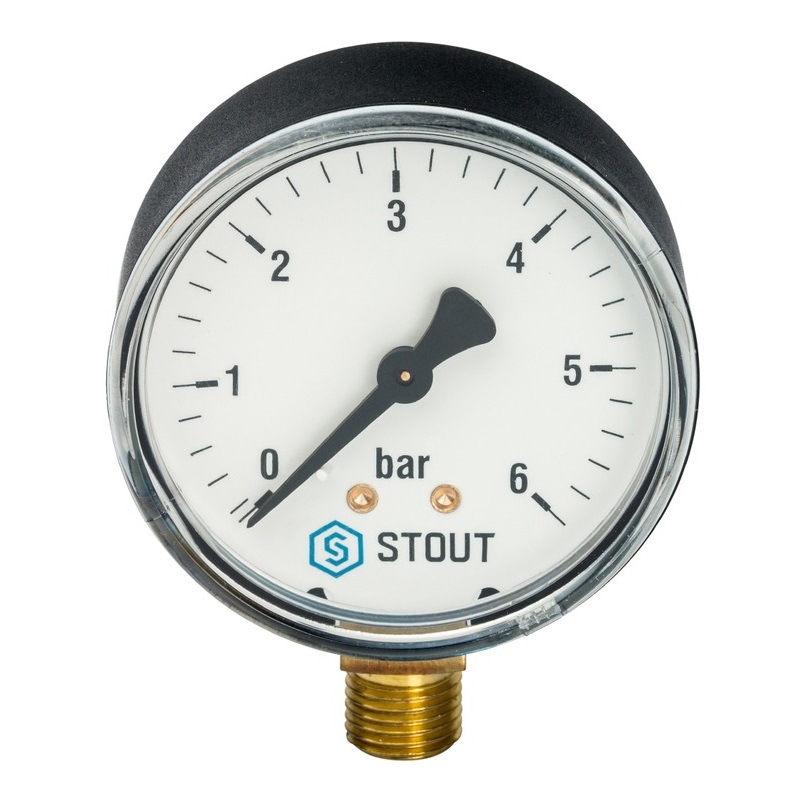 Радиальный манометр Stout SIM-0010-630608 (Dn 63 мм) в Вологде