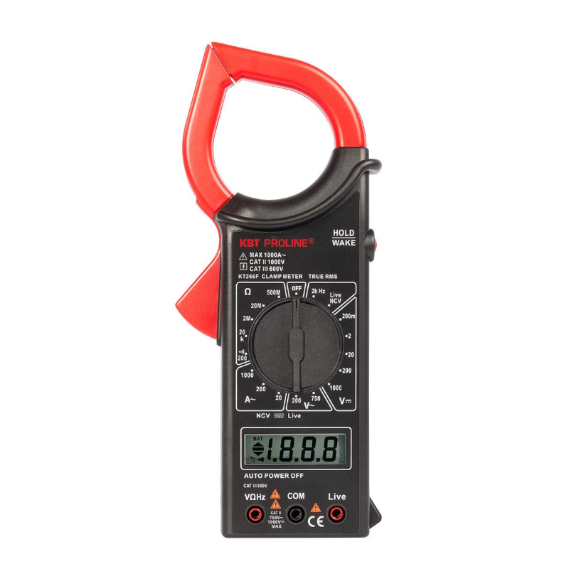 Клещи токовые цифровые КВТ KT 266F PROLINE 79133 2508₽