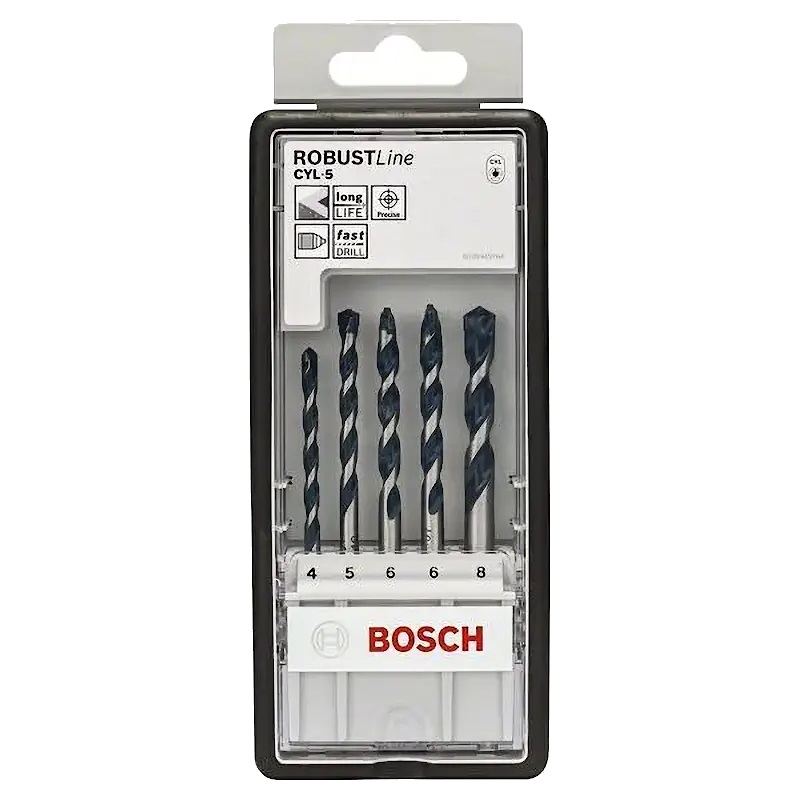 Набор сверл Bosch Robust Line CYL-5 2.608.588.165, 4/5/6/6/8 мм, 5 штук в Муроме
