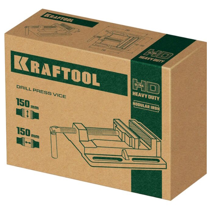 Станочные сверлильные тиски Kraftool 32715-150, 150 мм  в Муроме