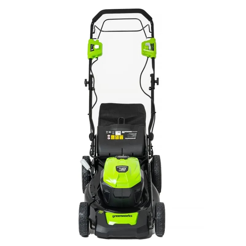 Газонокосилка аккумуляторная Greenworks GD40LM46SP 2506807UH, 40В, 46см, самоходная, бесщеточная, c 1хАКБ 8 Ач и ЗУ в Рыбинске