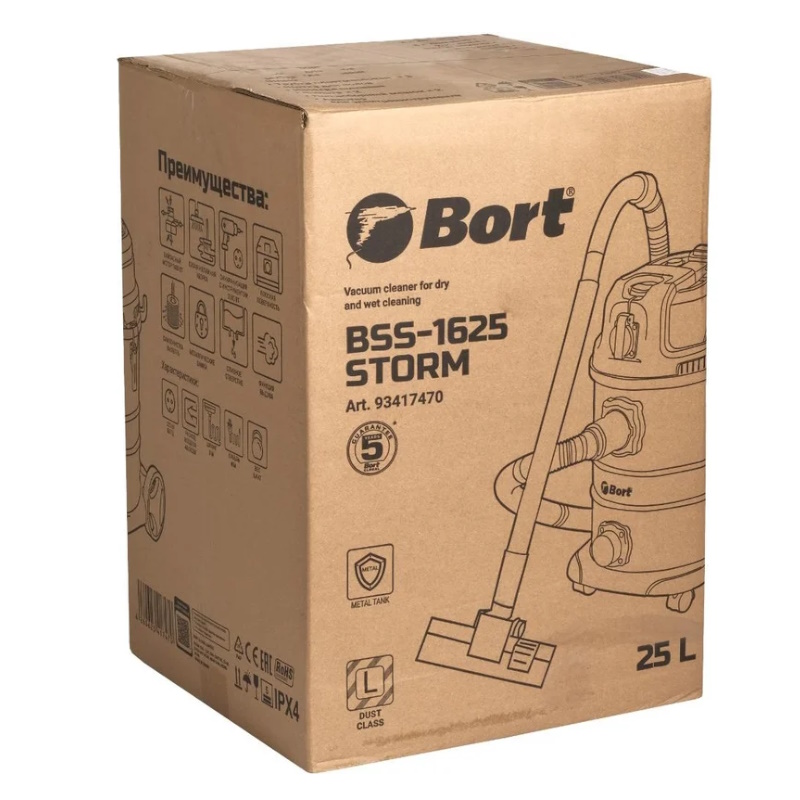 Пылесос для сухой и влажной уборки Bort BSS-1625-STORM 93417470 в Иваново