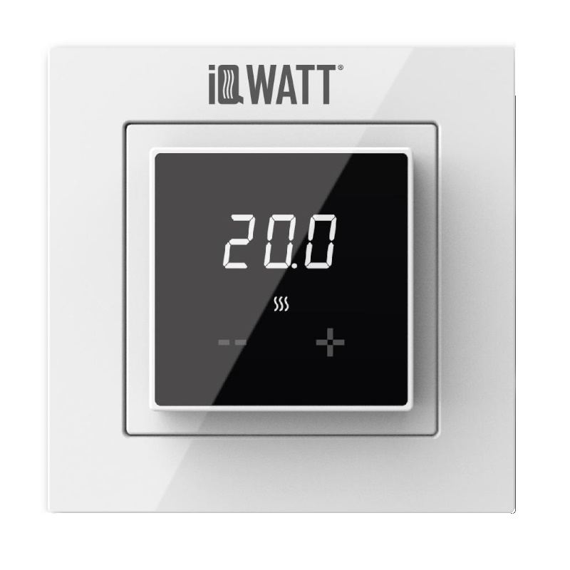 Термостат электронный Iqwatt IQ THERMOSTAT D 00418 белыйчерный 4674₽