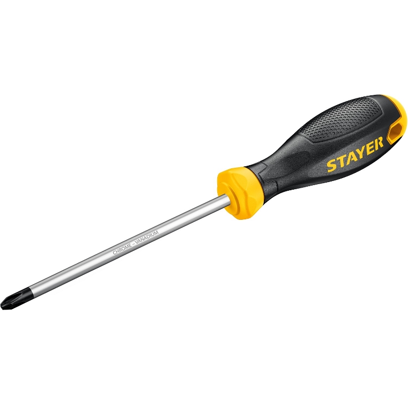 Отвертка Stayer "MASTER" 2510-3-15_z01, двухкомпонентная рукоятка, магнитный наконечник, PH3x150мм в Переславле