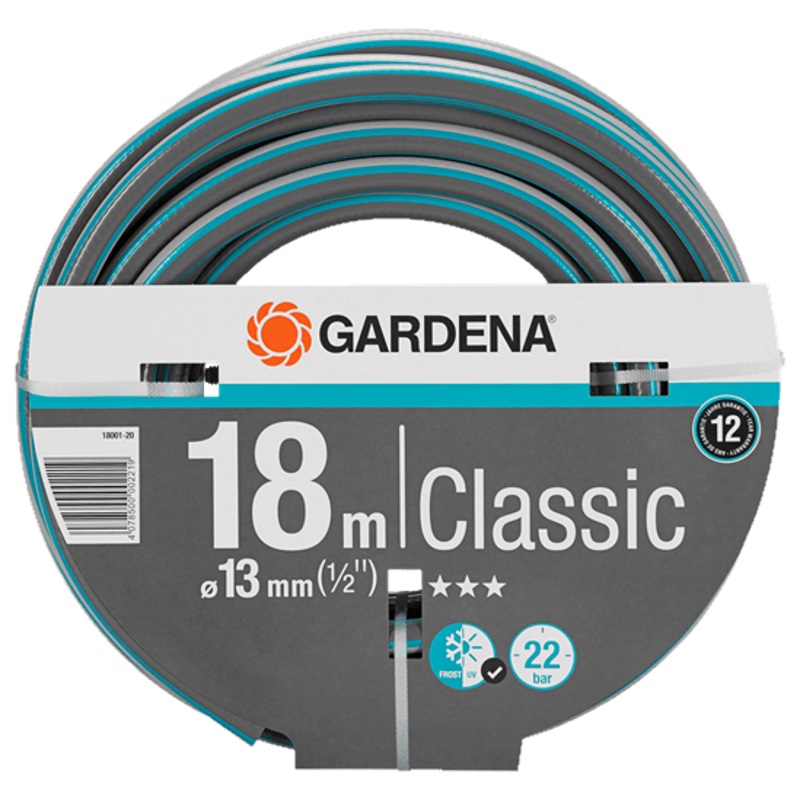 Шланг поливочный Gardena Classic 18001-2000000 (1/2", 18 м) в Туле