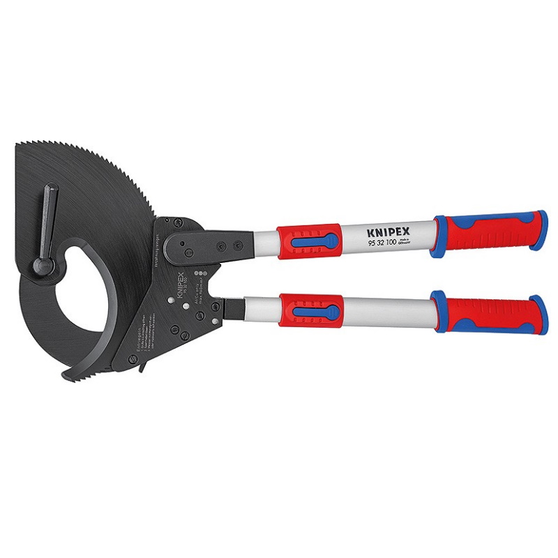 Кабелерез с трещоткой Knipex KN-9532100, Ø 100 мм (960 мм², MCM 1900), длина 680 мм, 2К телескопические ручки в Твери