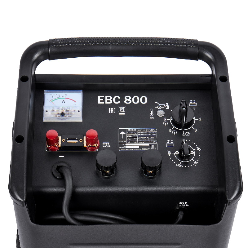 Устройство пуско-зарядное Elitech HD EBC 800 206816, 12/24 В, 2.5/20.0 кВт, заряд 10/100 А