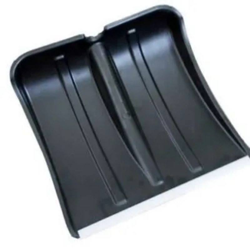 Лопата снеговая пластмассовая МЕТЕЛЬ 1 13053 с оцинкованной планкой 380 х 365 мм -32 мм 152₽