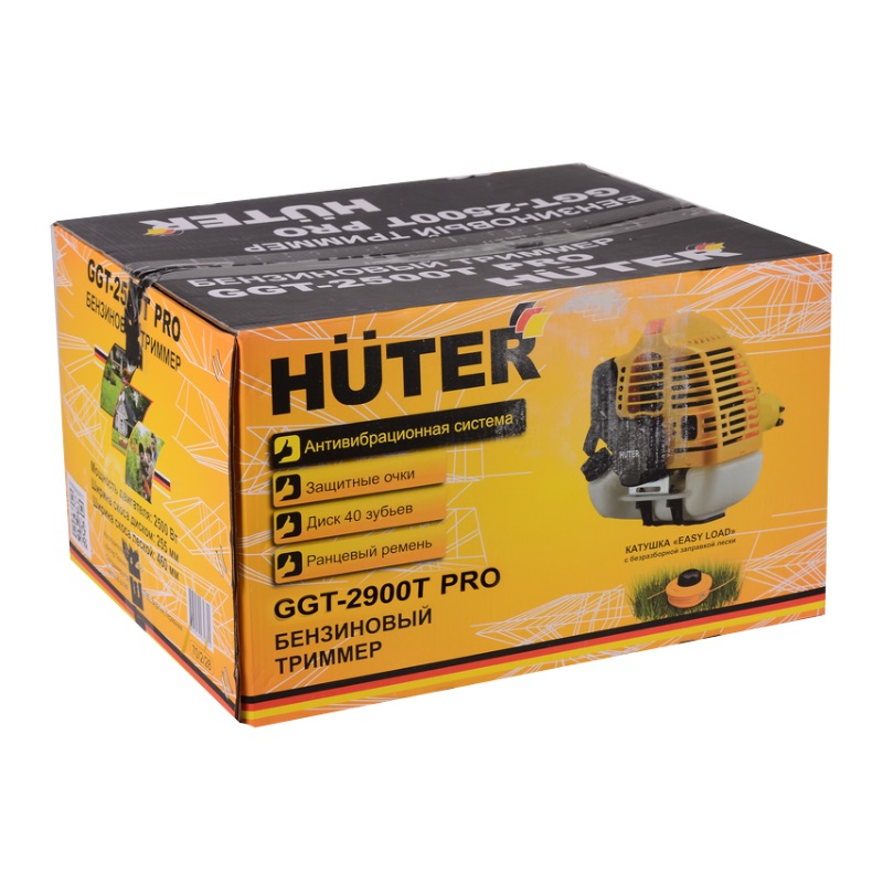 Триммер бензиновый с антивибрационной системой Huter GGT-2900T PRO 70/2/30 в Череповце