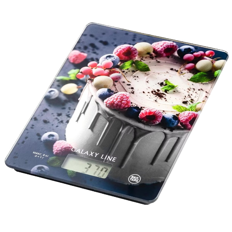Весы кухонные электронные Galaxy Line GL 2820 4610092018782, стекло, максимальный вес 8 кг в Кинешме
