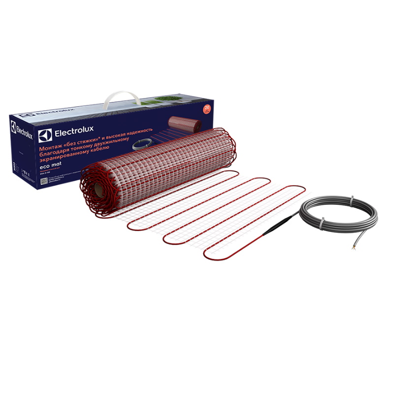 Электрический тёплый пол под плитку Electrolux EEM 2-150-3,5 (кабель 700 см, 150 вт, площадь обогрева 3.5 квадр. метров)