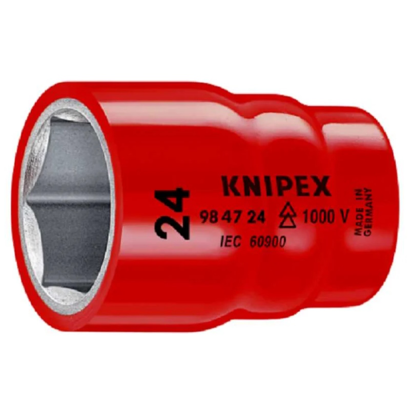 Головка торцевая Knipex KN-984724, VDE, 1/2", 6-гранная, 24 мм, диэлектрическая в Ярославле
