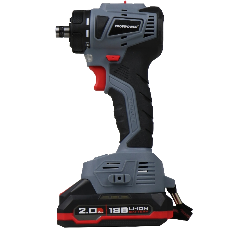 Аккумуляторный бесщеточный шуруповерт со сменными насадками ProfiPower MKBL-18BM E0250 (18В,45Нм,Литий-ионный-2шт,2.0Ач,0,8-10мм,бита,З/У,в кейсе) в Череповце