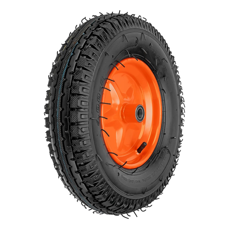 Колесо пневматическое Palisad 69081 усиленное шина 8PR 400-8 D400мм подшипник внутренний диаметр 20 мм длина оси 90 мм 1780₽