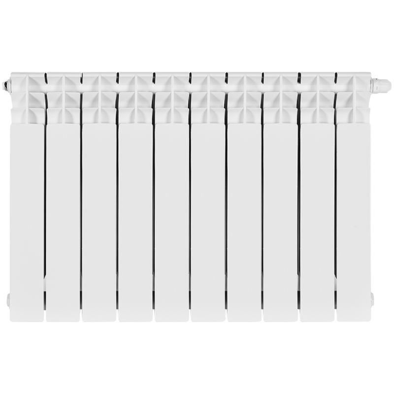 Радиатор Stout TITAN VENTIL 500 SRB-3320-050010 10 секций биметаллический нижнее правое подключение белый RAL 9016 12297₽