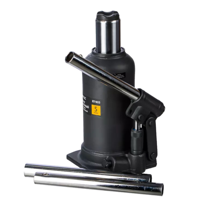 Домкрат бутылочный Runtec RT-WJ5, двухштоковый, профессиональный, 5 т, 230-500 мм в Угличе