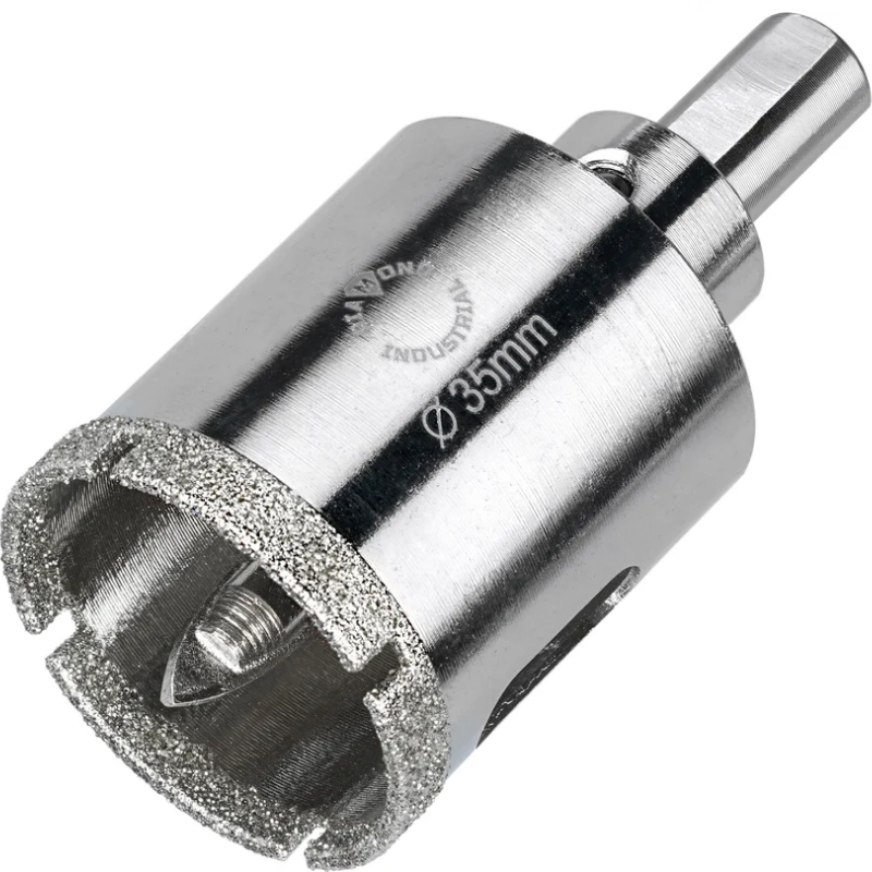 Алмазная коронка с центрирующим сверлом по керамограниту Diamond Industrial DIDCSC035, 35 мм в Коврове