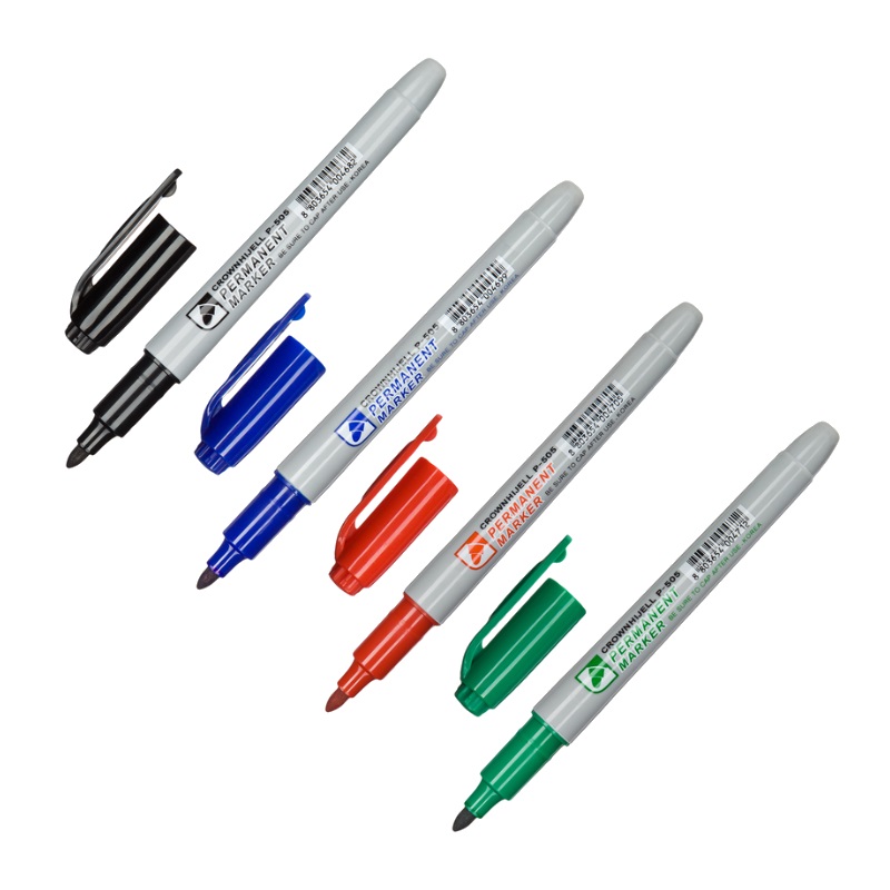 Набор перманентных маркеров Crown Multi Marker Slim, 4 цвета в Рыбинске