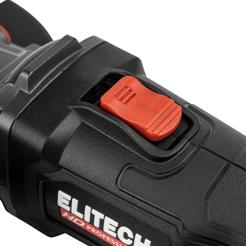 Угловая шлифмашина (болгарка) аккумуляторная Elitech CAG 2012DSL 210317 E2213.075.00, 125 мм, 20 В, без АКБ и ЗУ, плавный пуск, регулировка оборотов в Муроме