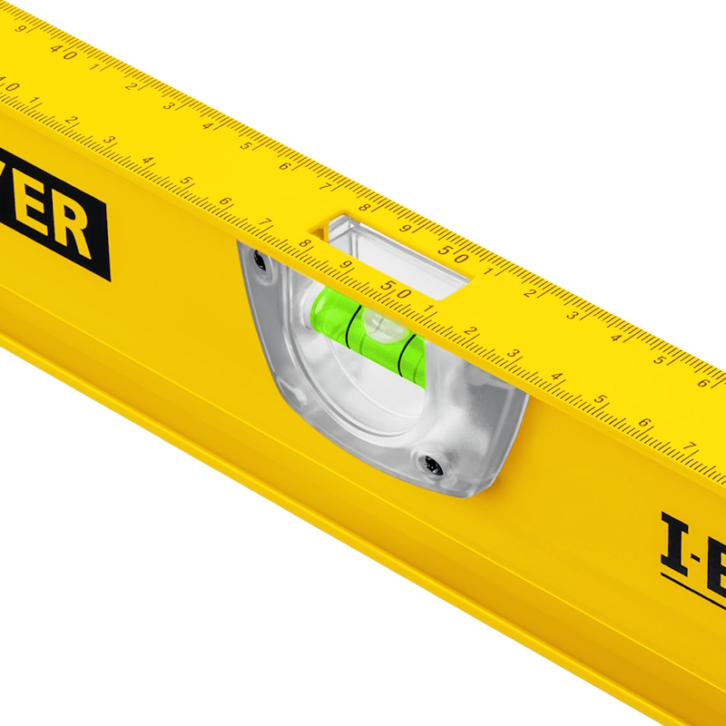 Уровень Stayer "MASTER" "I-Bar" 3470-080_z01, РЕЛЬС двутавровый, 3 противоударных ампулы (1 поворотная на 360 град), линейка, 80см в Туле