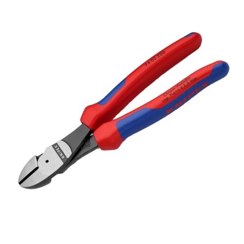 Кусачки боковые KNIPEX, особой мощности, черненые, 200 mm, KN-7402200