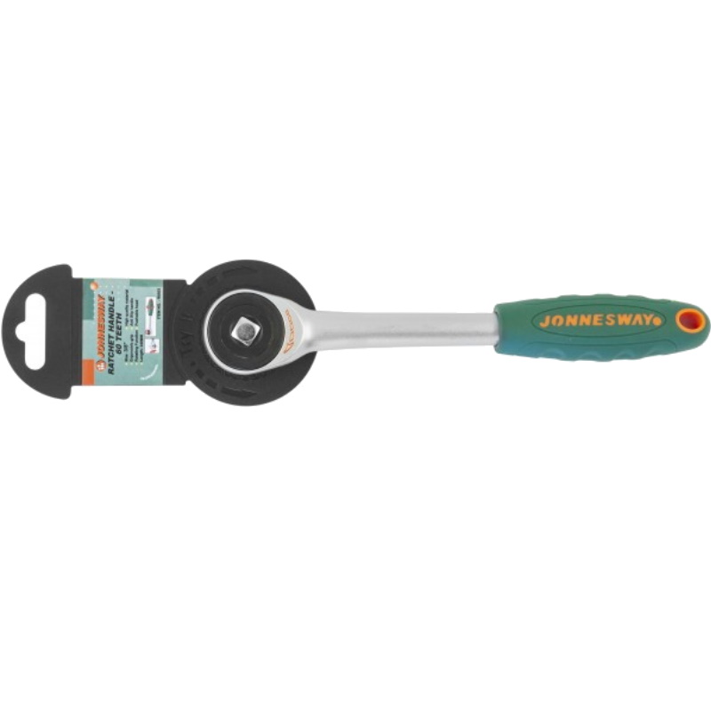 Рукоятка трещоточная ротационная со сквозным приводом Jonnesway R6603 046298, 3/8"DR, 60 зубцов, 240 мм в Александрове