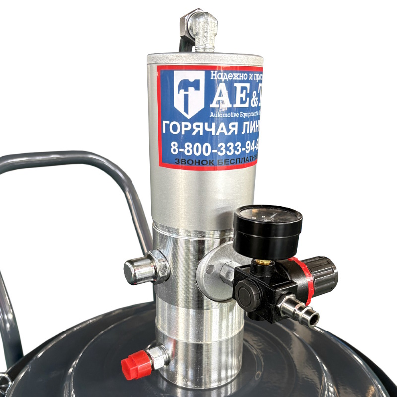 Солидолонагнетатель пневматический AE&T HG-68260, 60 л в Твери