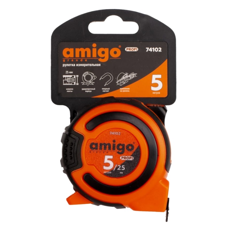 Рулетка Amigo Профи (5 м, 25 мм) 74102 в Угличе