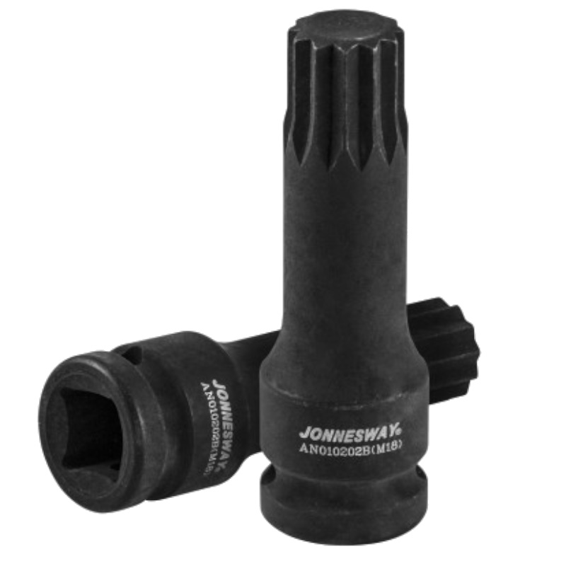 Торцевая насадка Jonnesway AN010202B 049446, 1/2"DR, M18x78 мм, для задней ступицы автомобилей VAG в Череповце