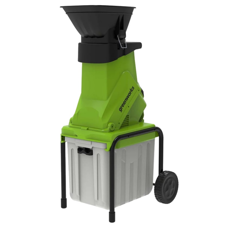 Измельчитель садовый электрический Greenworks GACSB 2206707, с контейнером в Муроме