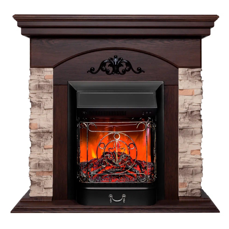 Каминокомплект RealFlame ROCKWOOD STD NT-F316 + MAJESTIC LUX BL 9911934 в Кинешме
