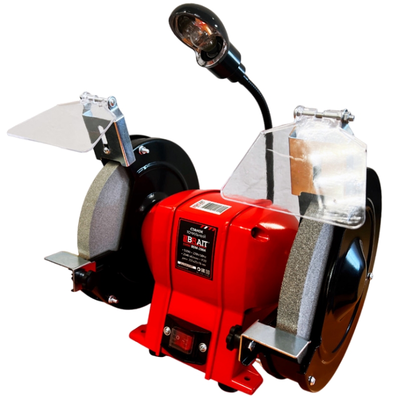 Станок точильный с лампой Brait BSM-200A 2101179061 500Вт 200х20х16 2840 обмин 4500₽