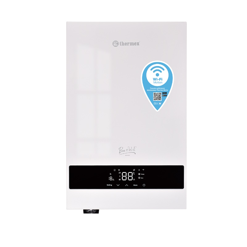 Электрический настенный котел Thermex Boss 2-12, Wi-Fi, White в Ярославле
