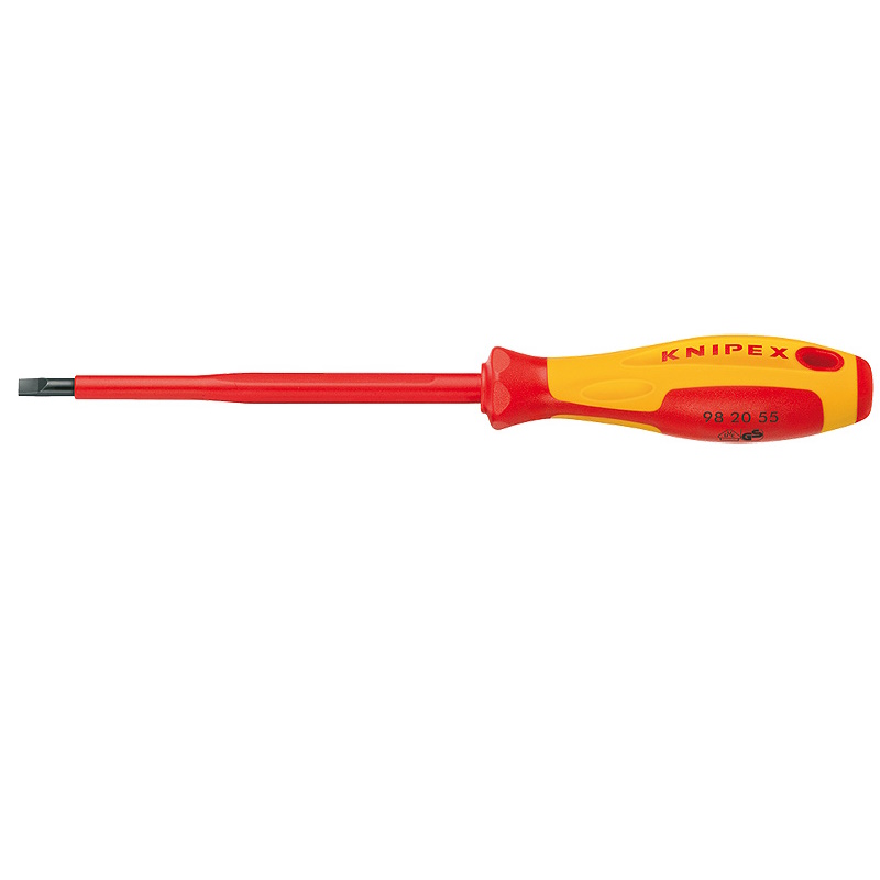 Отвёртка Knipex KN-982010, VDE шлицевая плоская SL 10.0x1.6x200 мм, 320 мм, диэлектрическая в Вологде