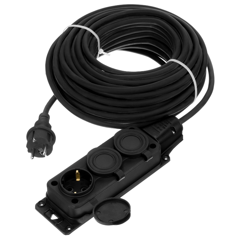 Удлинитель-шнур силовой Denzel Top Series 37423 КГТТ 20м 3 розетки 325 мм 4053₽