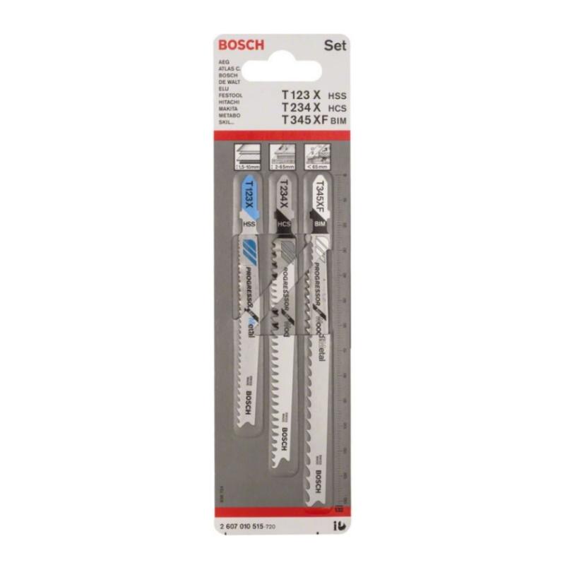 Лобзиковые полотна Bosch SET PROGRESSOR 2607010515 3 шт в Иваново