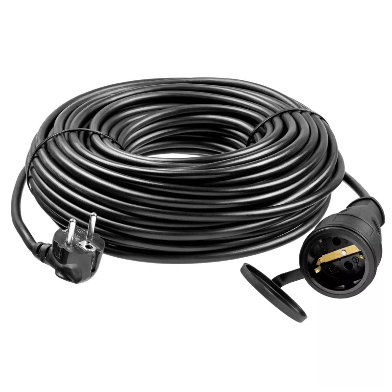 Удлинитель-шнур Зубр "ПВС 315-Ш" 55020-30, 30м, 3500Вт, 1 гнездо, IP44, ПВС 3х1,5мм2  в Переславле