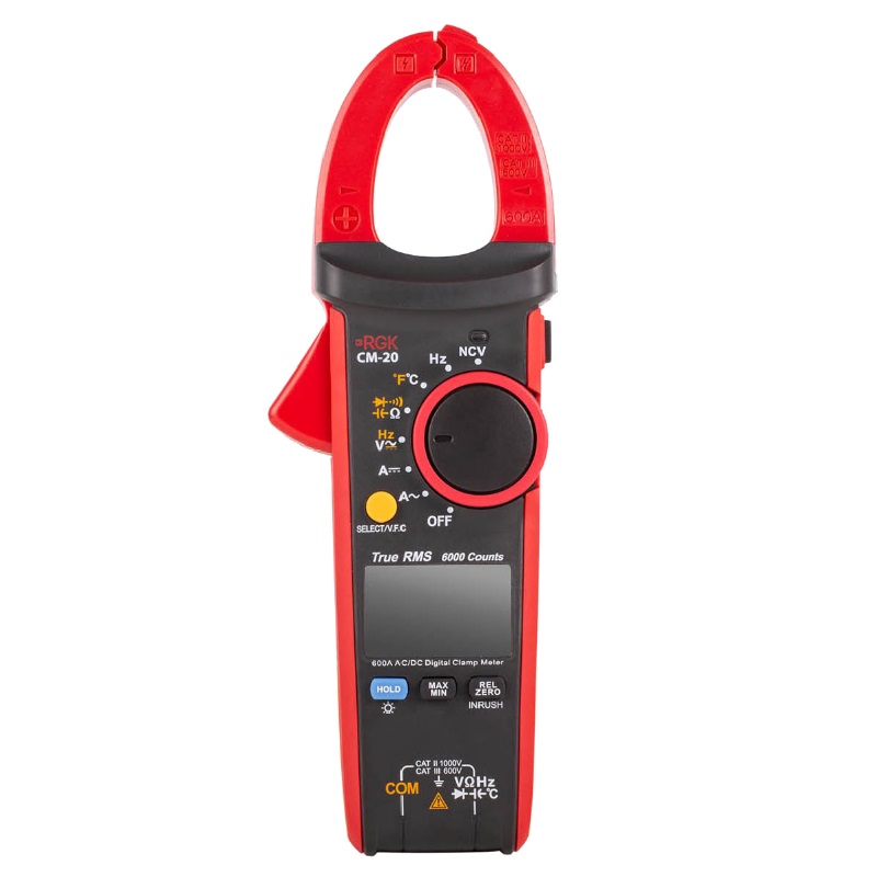 Токоизмерительные клещи RGK CM-20 779692 (с поверкой, напряжение постоянного и переменного тока) в Туле