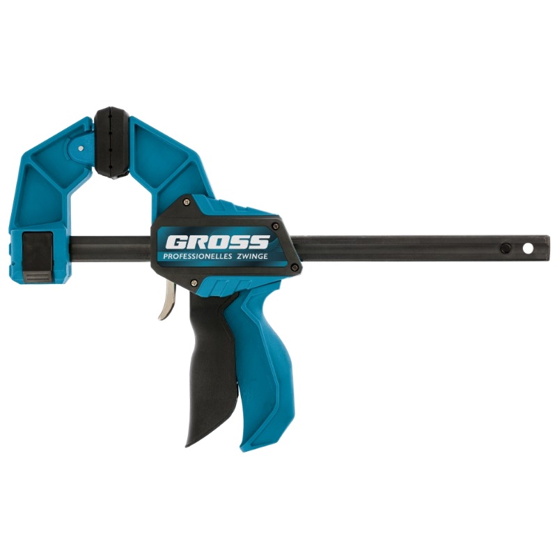 Струбцина реечная столярно слесарная Gross 20708 быстрозажимная с фиксатором глубина 90 мм 1869₽