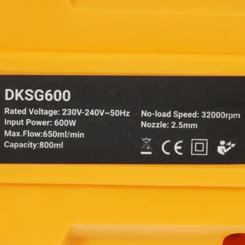 Краскопульт сетевой Deko DKSG600 (максимальная производительность 1.08 мл/сек, нижний бачок) в Иваново